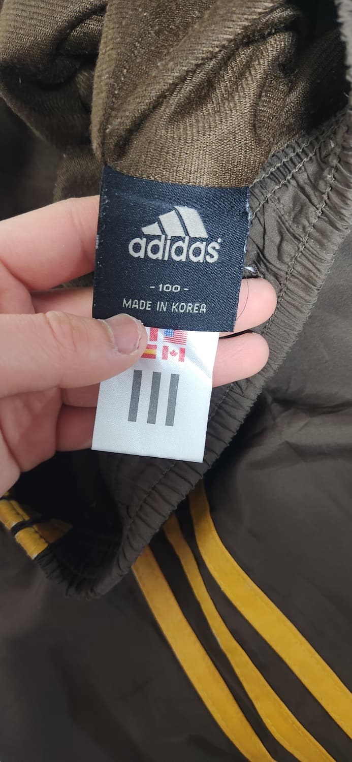 아디다스 삼선 브라운 트랙팬츠 바람막이 바지 상품이미지6