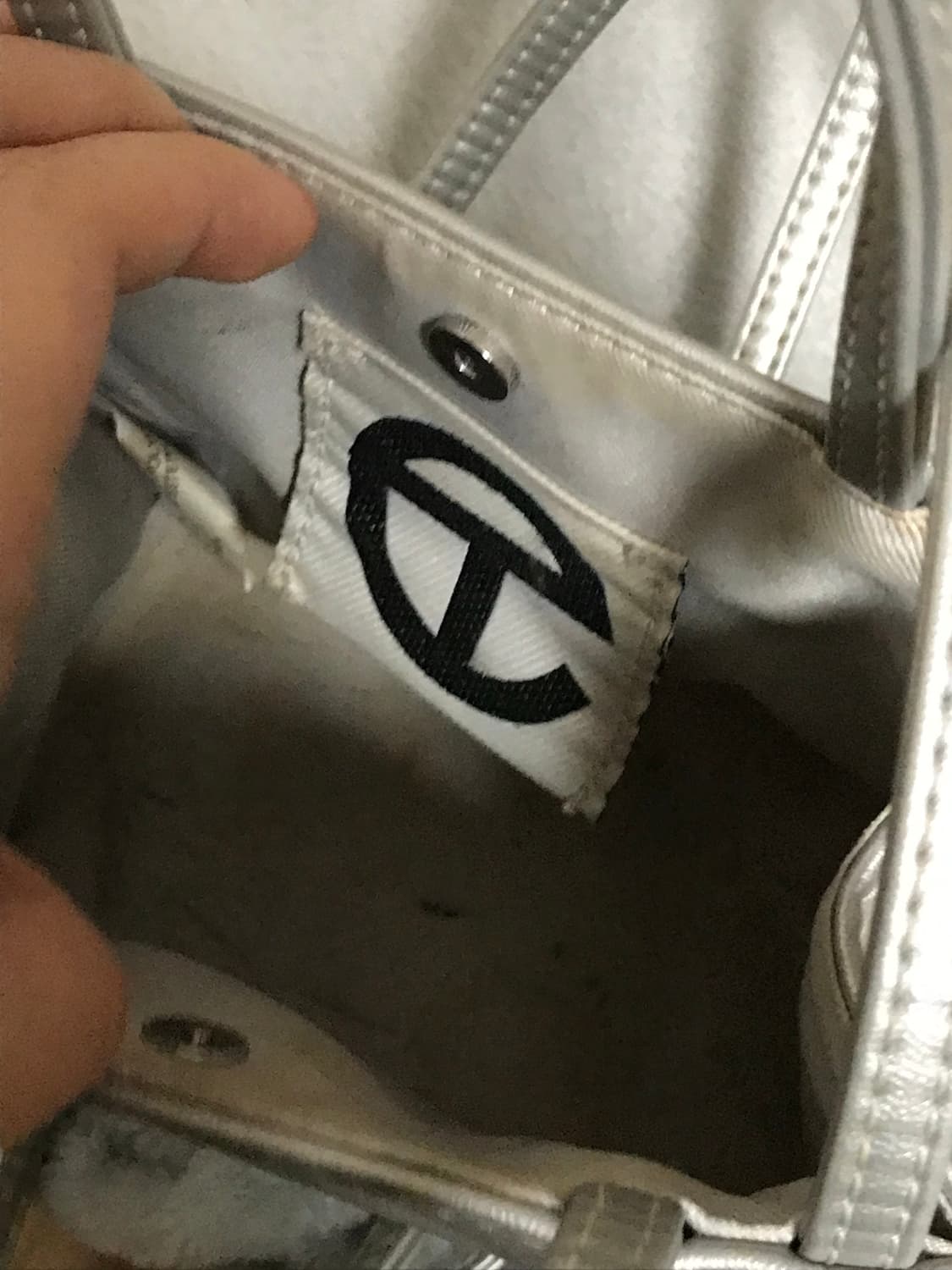 텔파 쇼퍼백 (스몰/실버) 상품이미지4