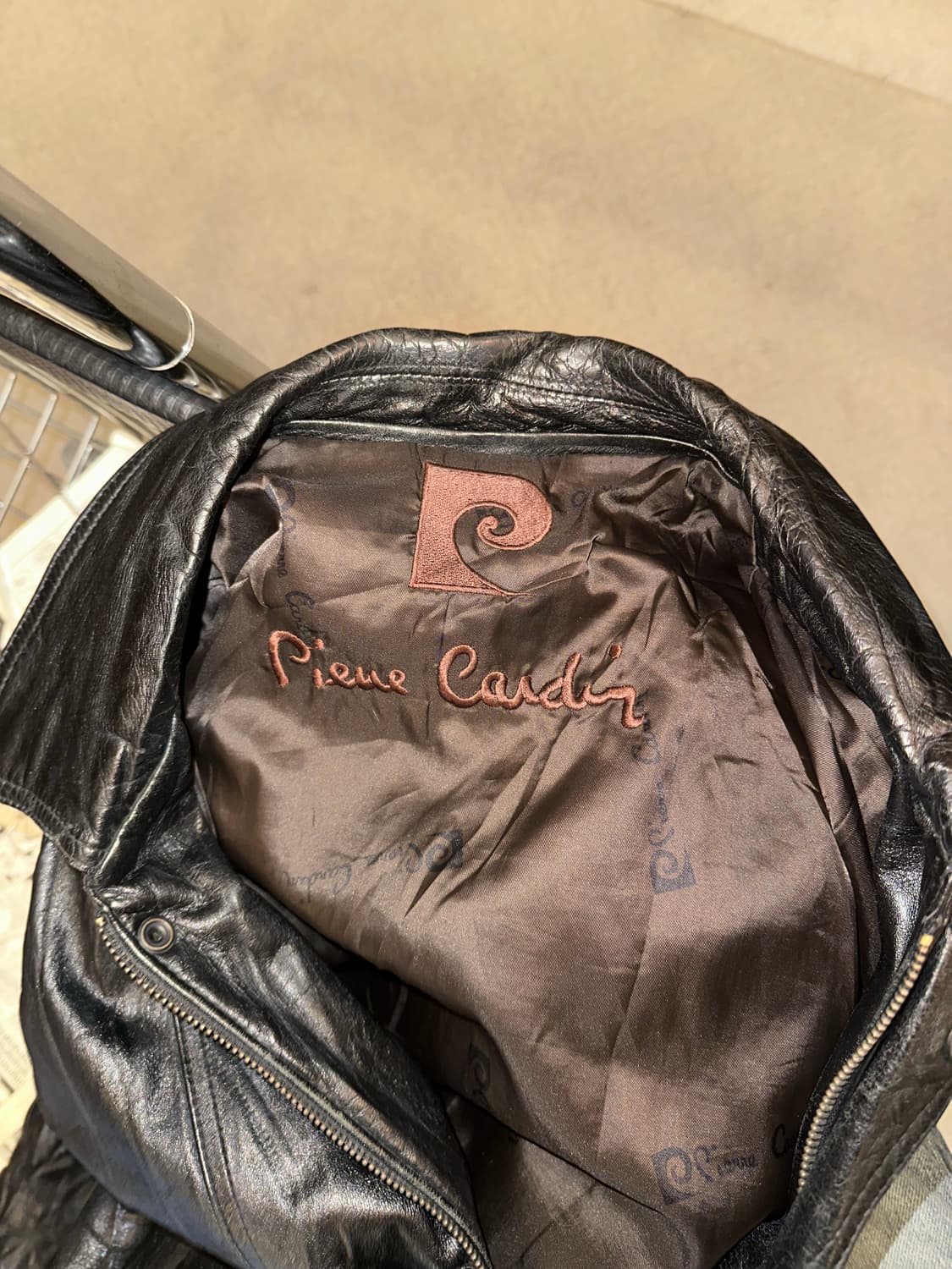 90’s Pierre Cardin lambskin leather JK 상품이미지10