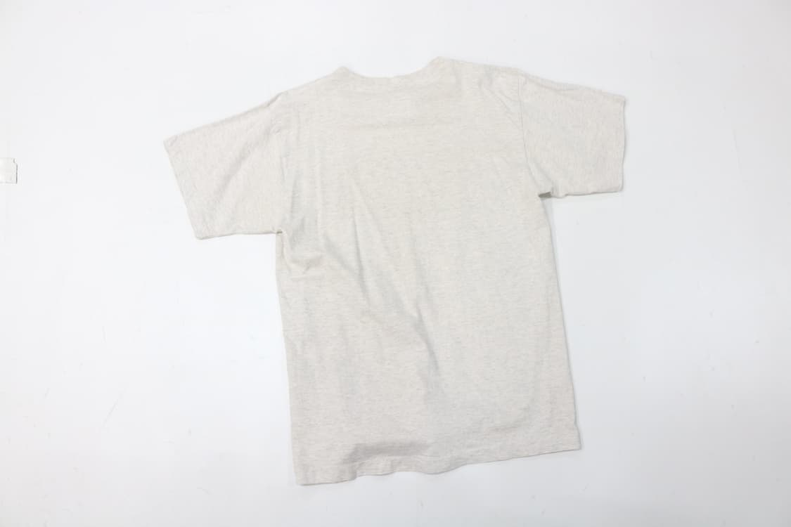  콜롬비아 90s USA제 빈티지 우드 블록 로고 오트밀 티셔츠 (M) 상품이미지8