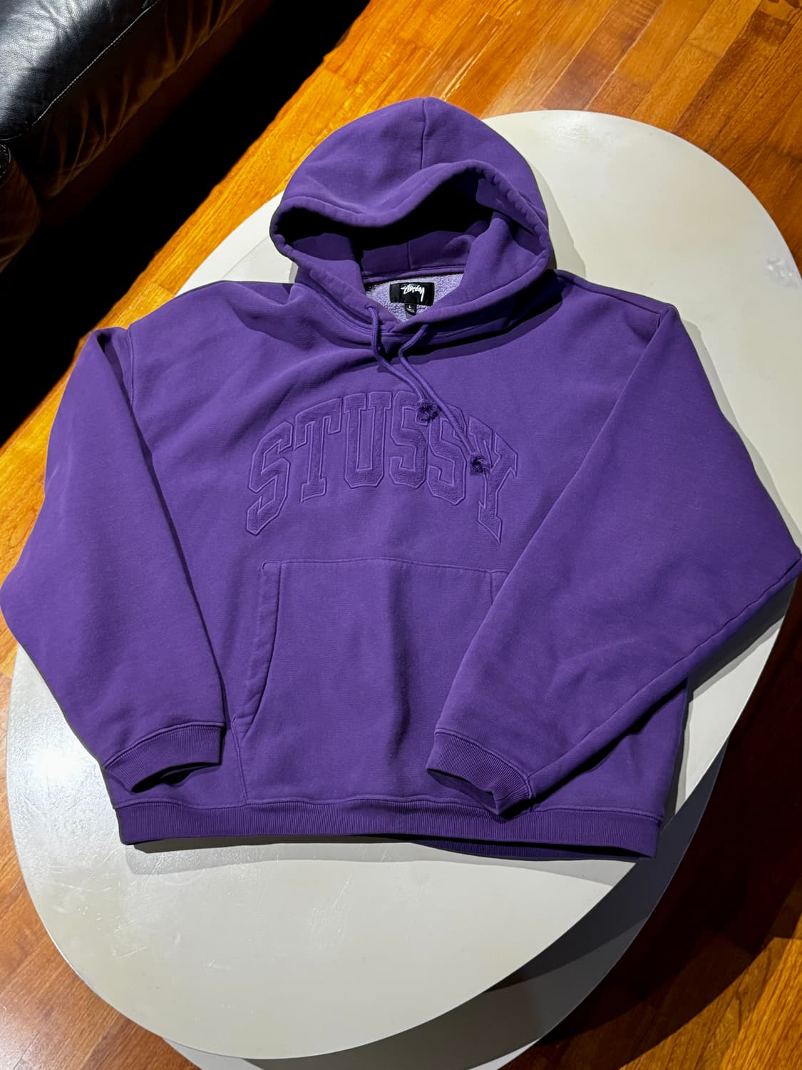 [영수증 인증] 스투시 24시즌 자수 후디 L 보라색 상품이미지1