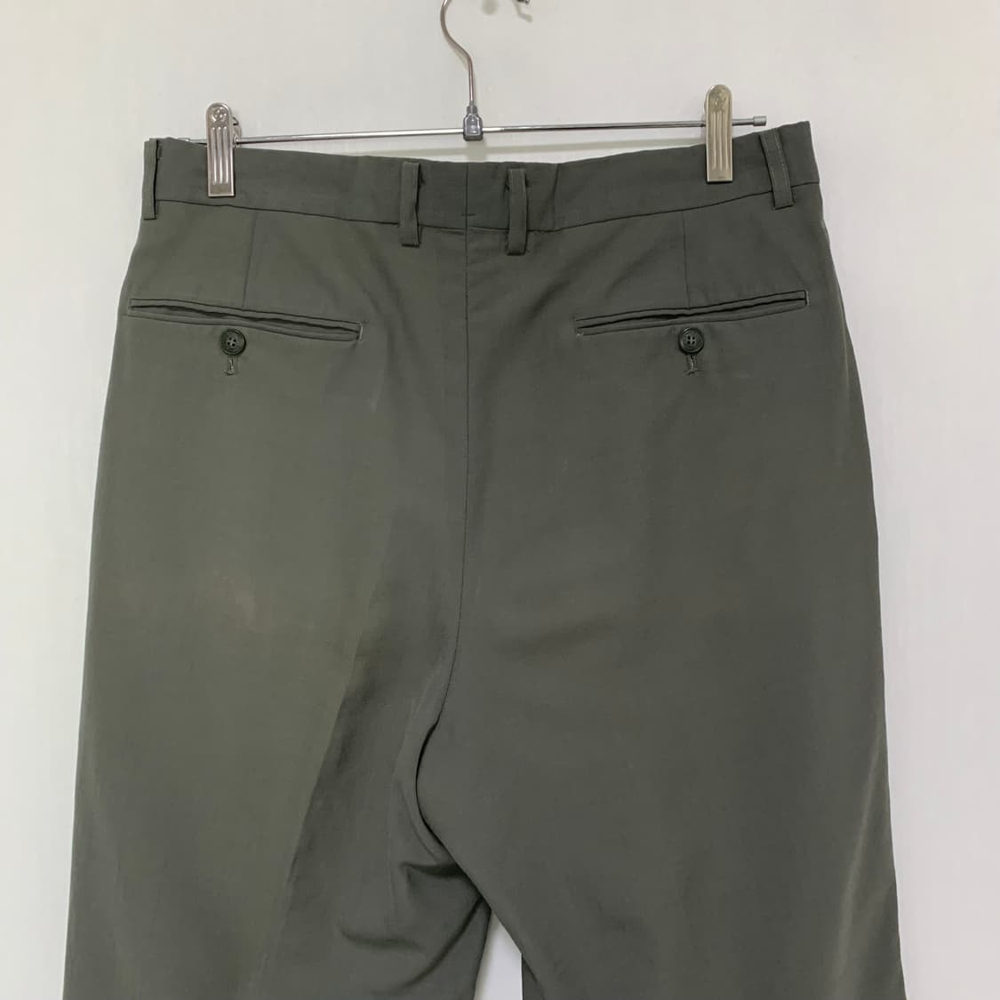 YSL 생로랑 입생로랑 뿌르옴므 올리브 슬랙스 팬츠 30인치 남녀공용 상품이미지10