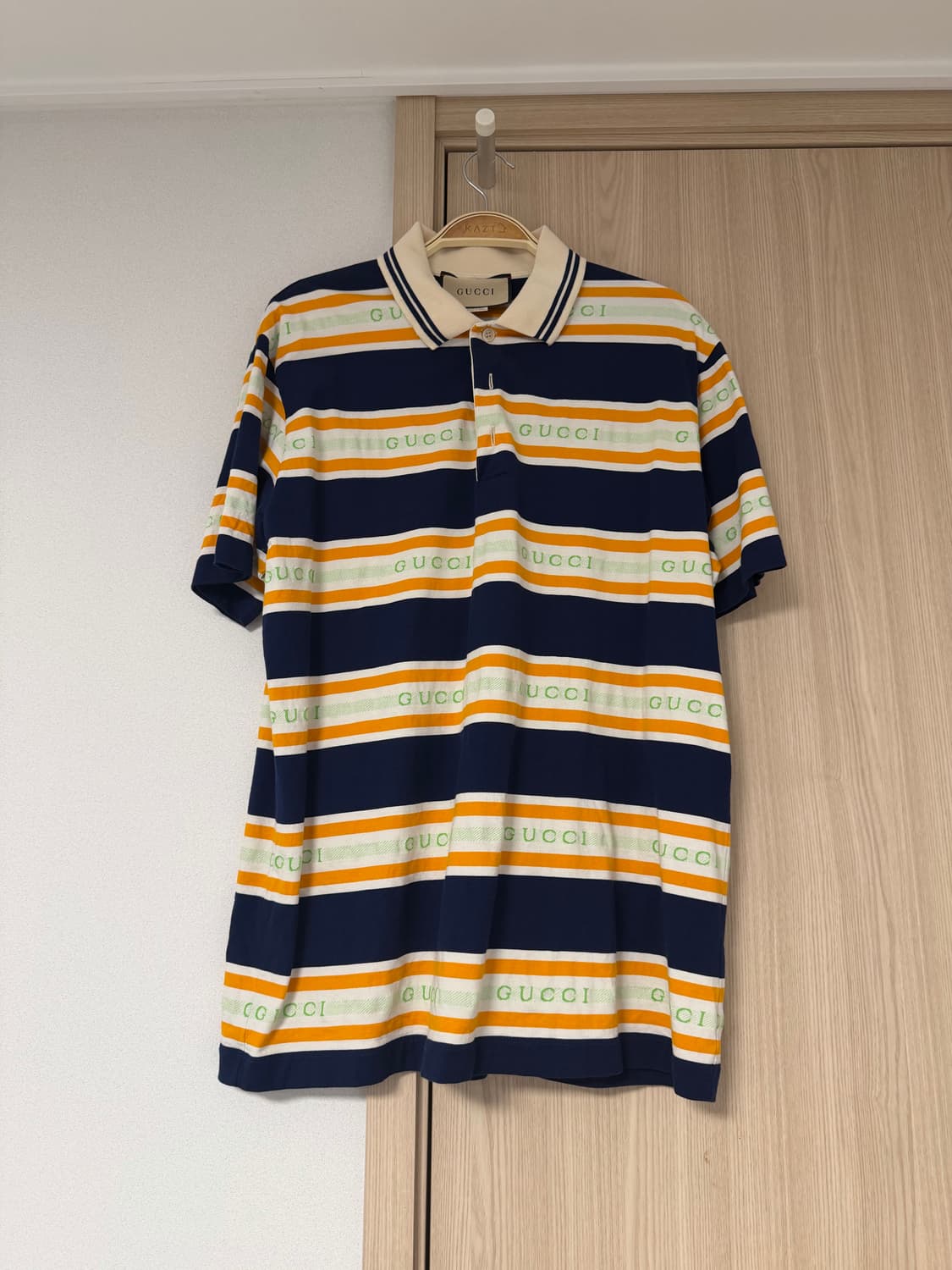 Gucci 멀티 스트라이프 로고 PK 반팔 👕 상품이미지1