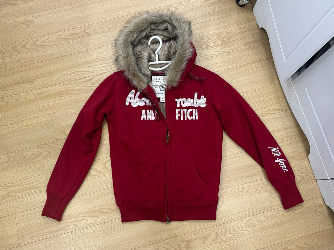 아베크롬비 앤 피치 레드 울프죠 털 후드집업 홀리스터 오네갸루 갸루 상품이미지1