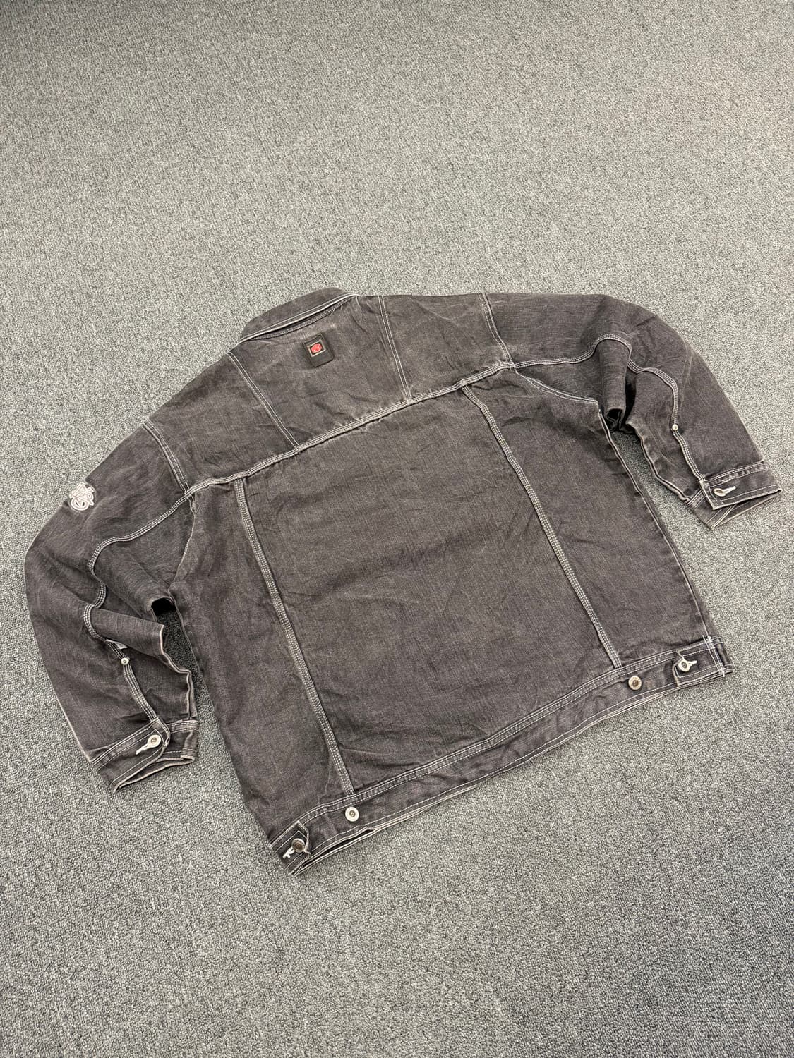 XL) 사우스폴 빈티지 흑청 데님 자켓 상품이미지3