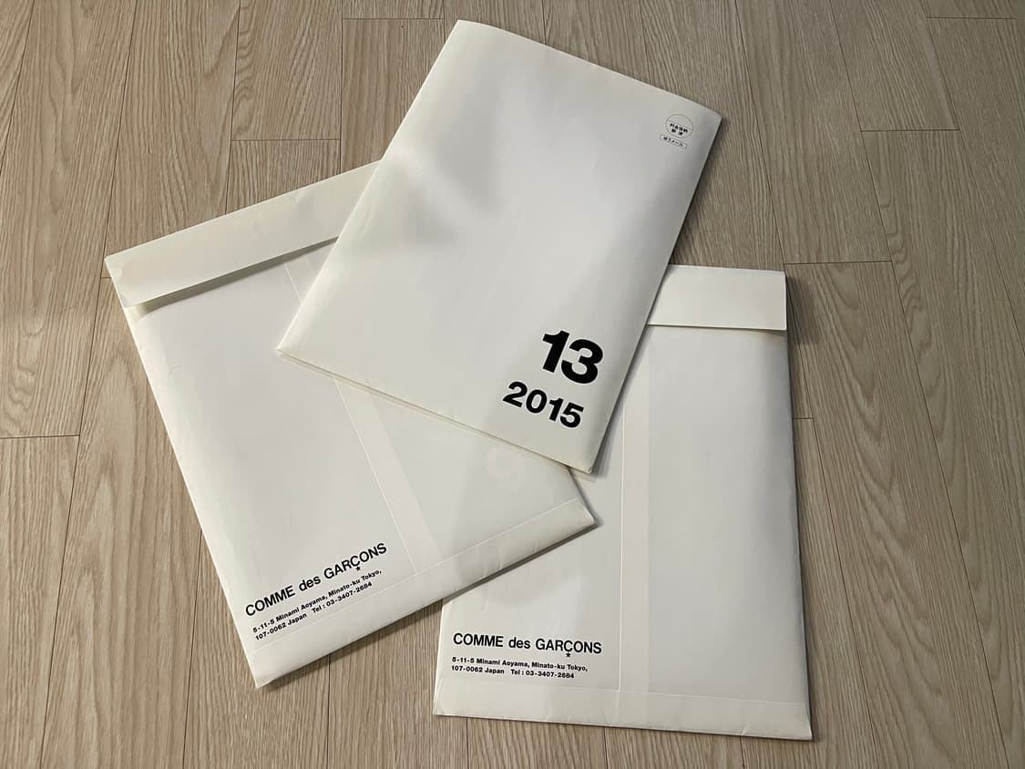 꼼데가르송 레이 가와쿠보 x JR 아트 브로셔 DM 세트 AD2015 상품이미지5