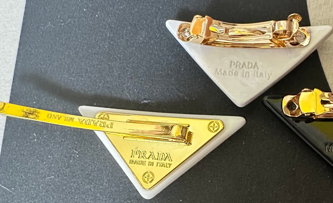 프라다 플라워 패턴 헤어핀 상품이미지3