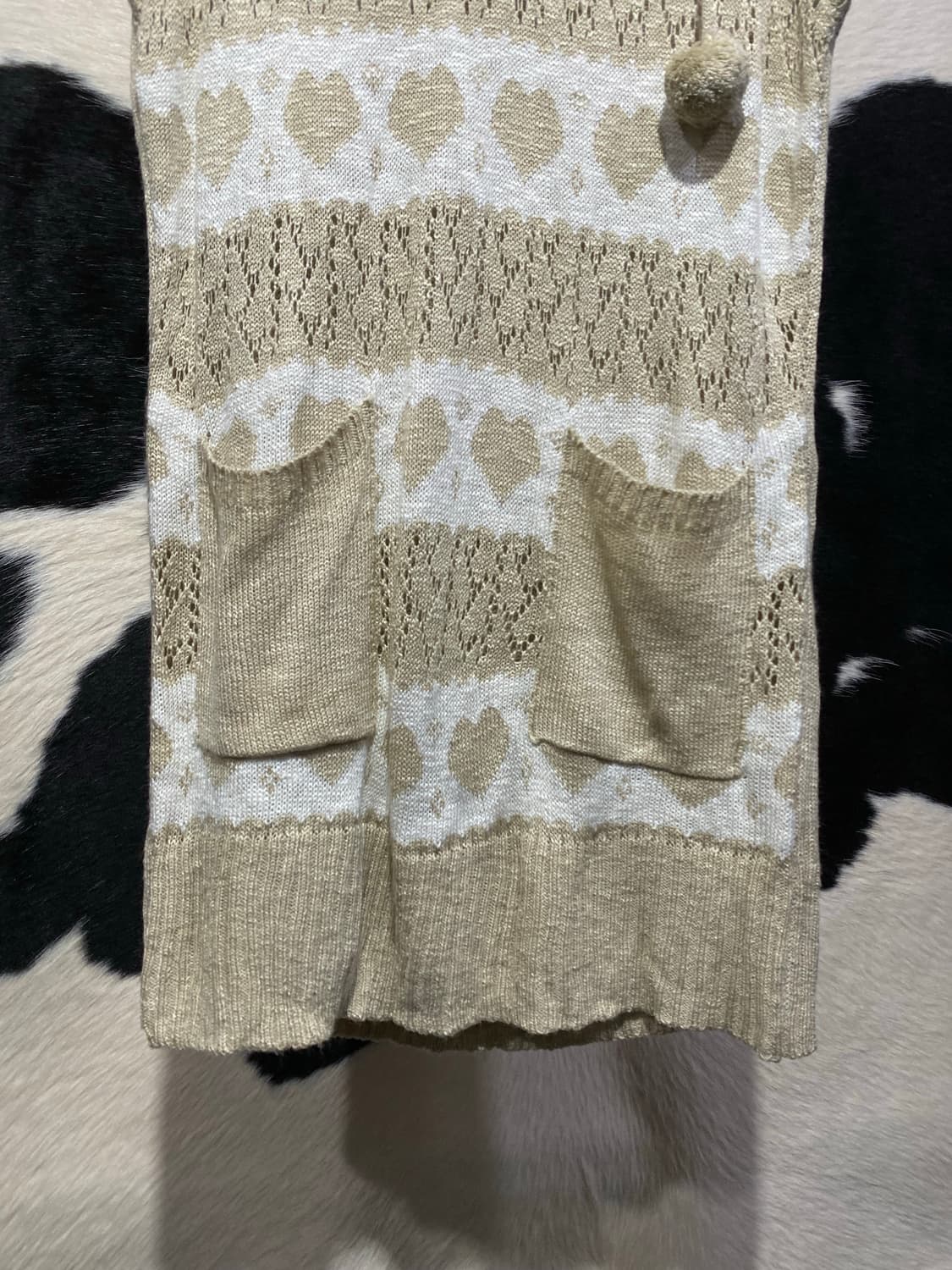 P.L.G 폼폼이 롱 후드니트 상품이미지4