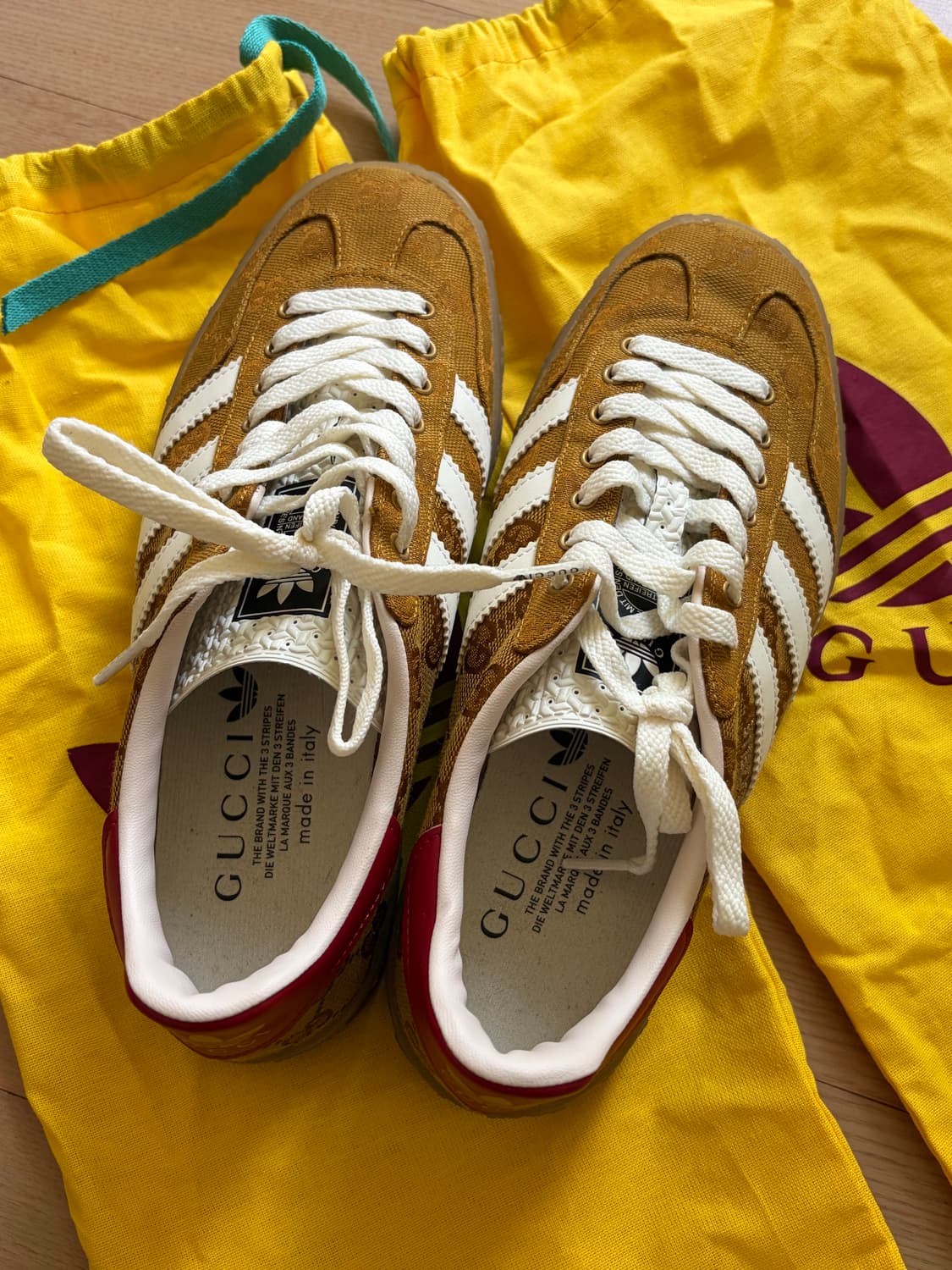 구찌 아디다스 가젤 콜라보 UK6 245 상품이미지4