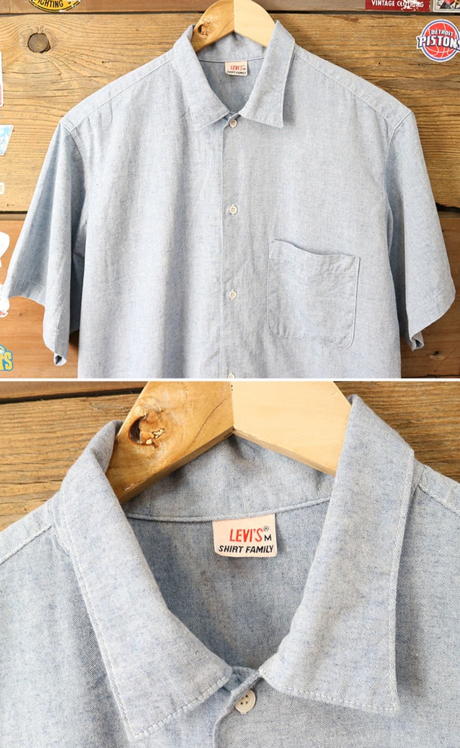 일본판 80s levis 리바이스 코튼100% 빈티지 셔츠 1986년 산 상품이미지3