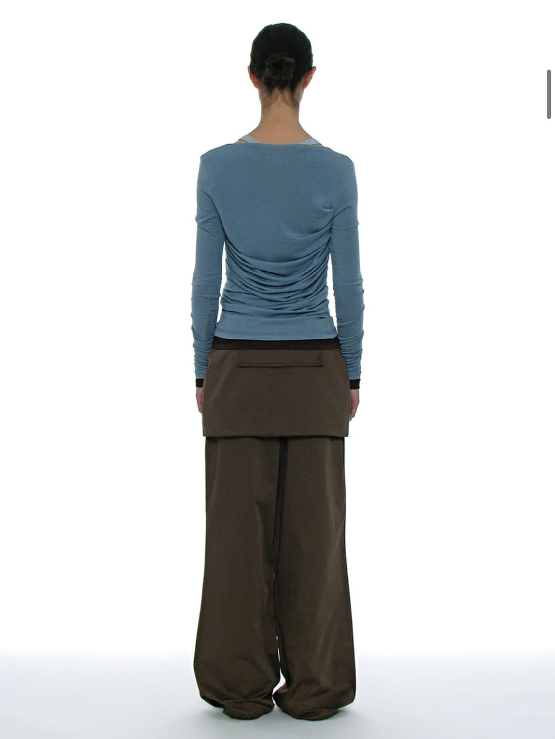 파르티멘토 우먼 레이어드 파라슈트 팬츠_브라운 상품이미지2