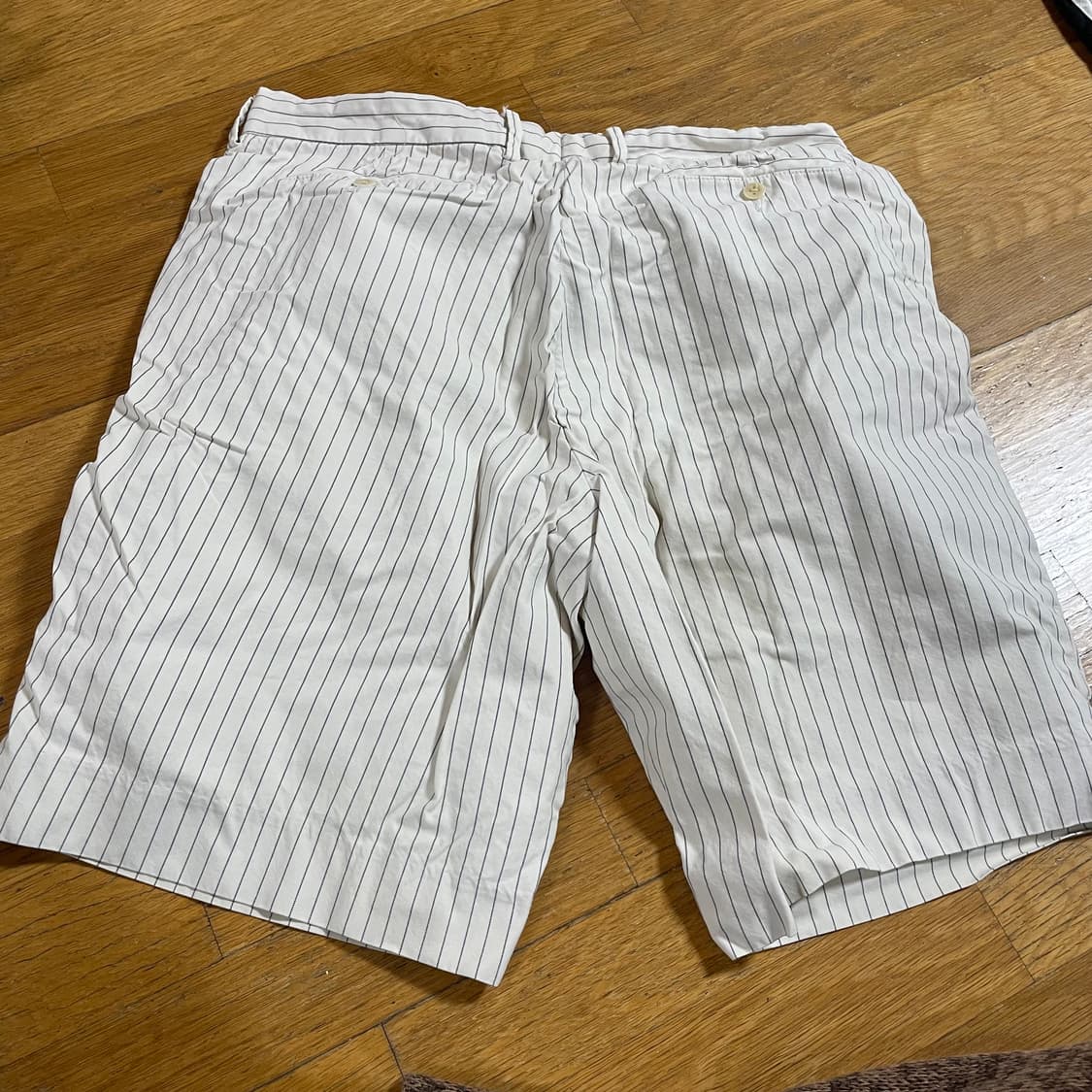 폴로 랄프로엔 세로 스트라이프 반바지 34사이즈 화이트 상품이미지2