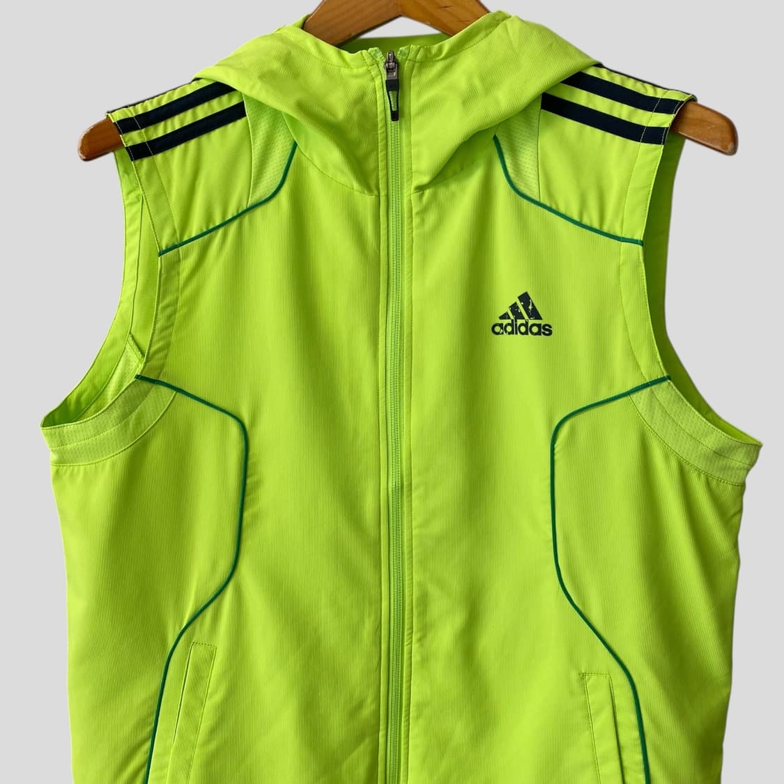 (L)아디다스 CLIMACOOL 트레이닝 후드 베스트 상품이미지2