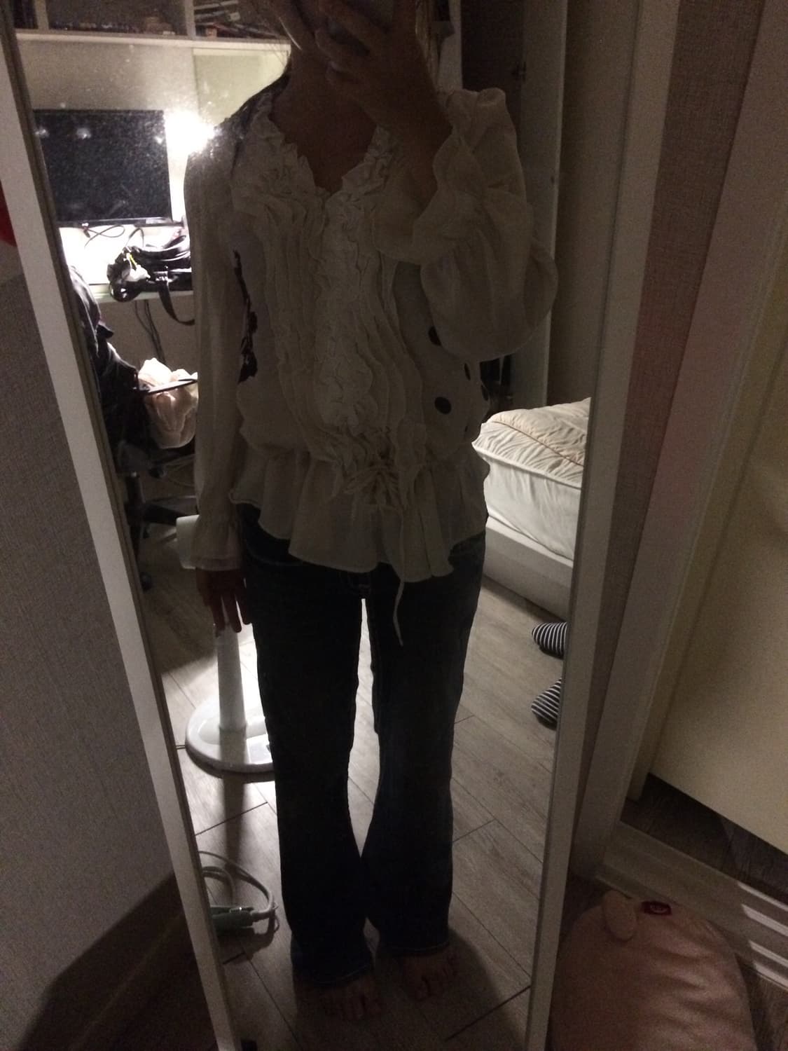 프린팅 빈티지 블라우스 상품이미지3