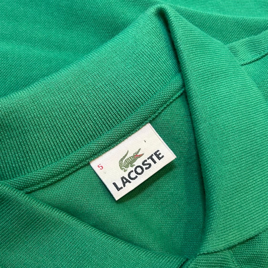 5 라코스테 그린 카라 반팔 티셔츠 상품이미지4