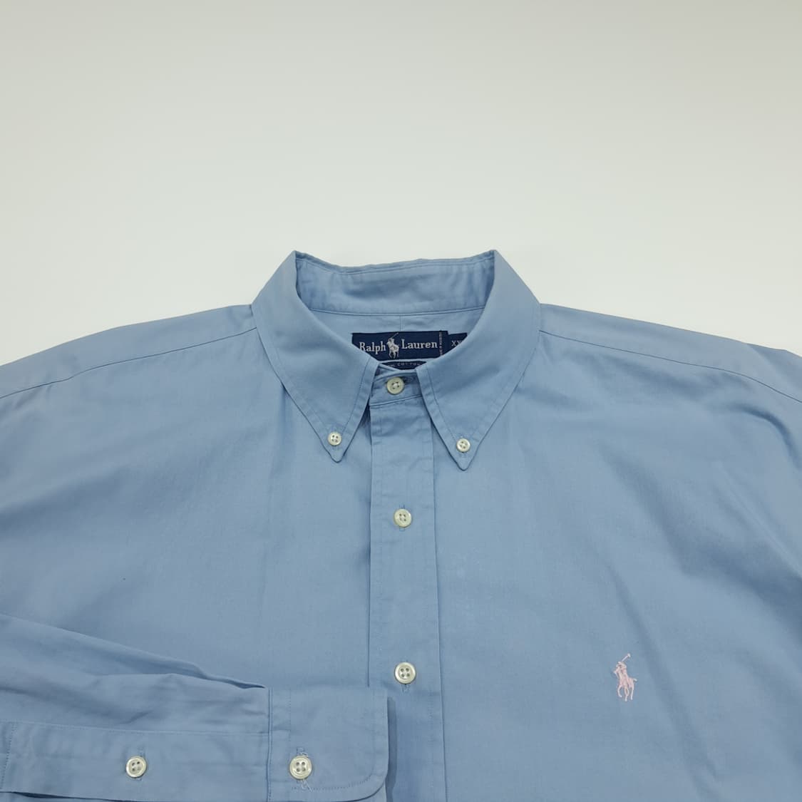 CN833 2XL 폴로 랄프로렌 스카이블루 긴팔 셔츠 남방 상품이미지3