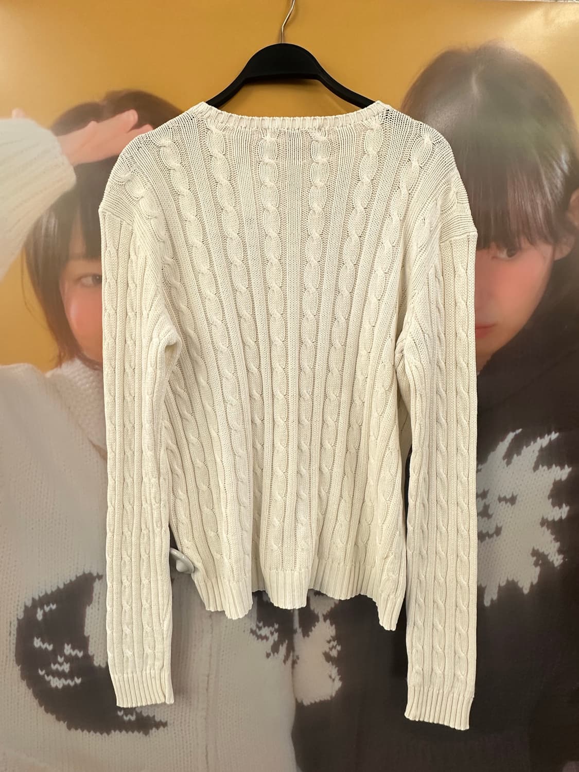 POLO 폴로 아이보리 케이블니트 상품이미지4