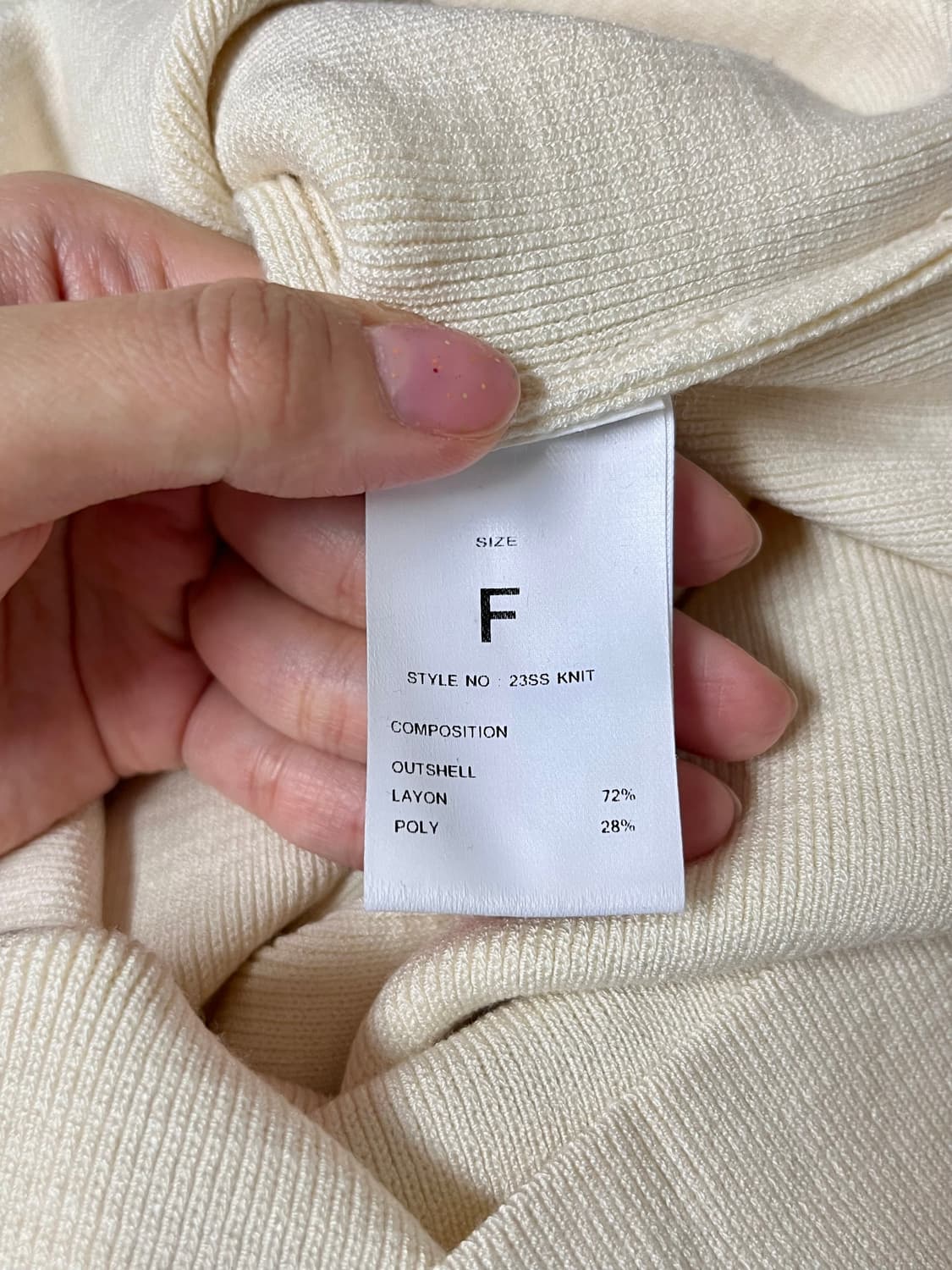 F) 새상품 르네제이 칼라 레이온 원피스 크림 상품이미지6