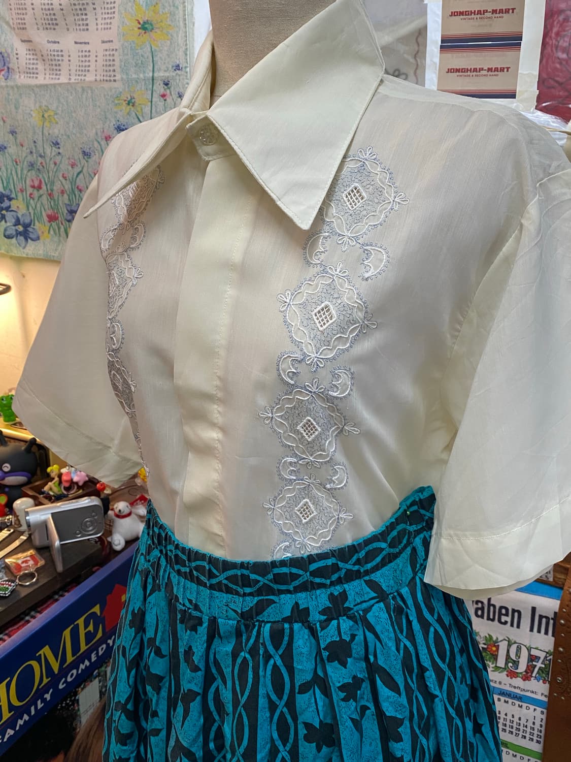 자수 블라우스 셔츠 상품이미지2