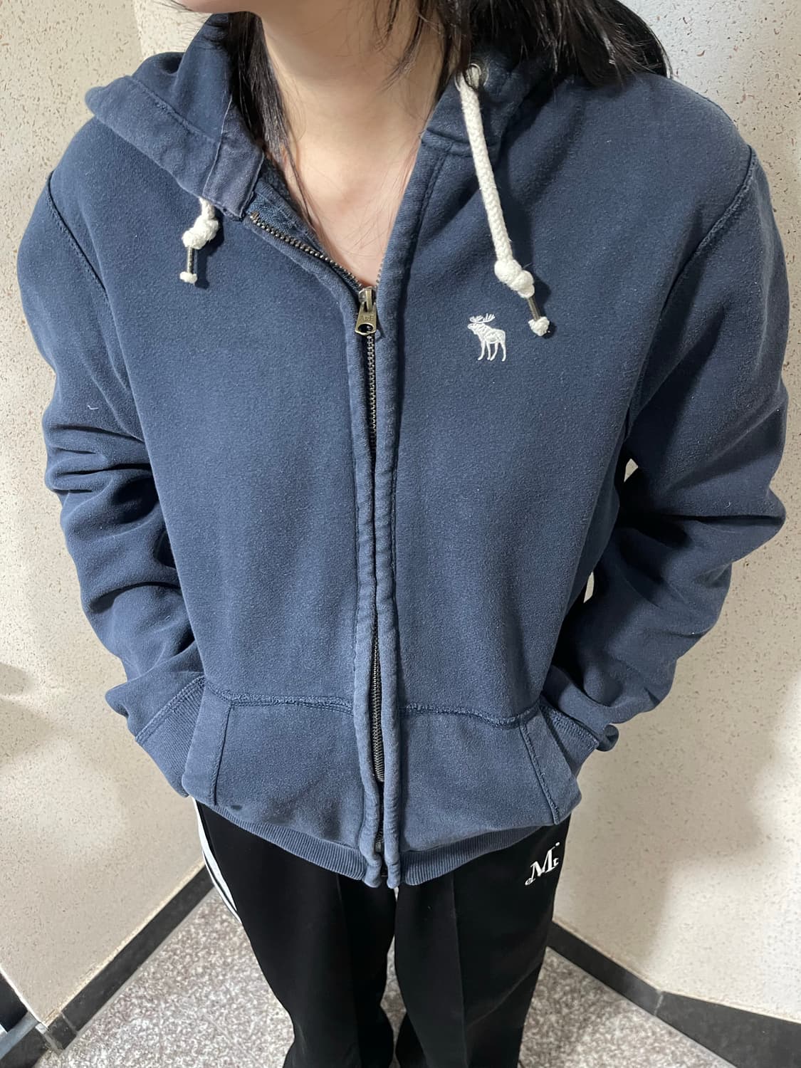 아베크롬비 디어로고 후드집업 상품이미지1