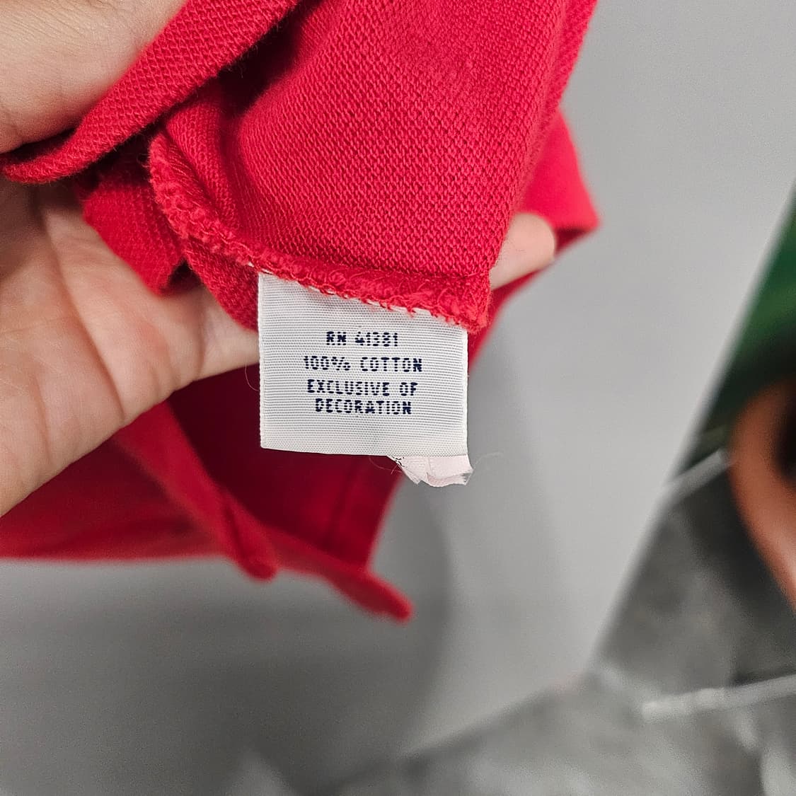 폴로 랄프로렌 코튼 반팔 카라티 레드 상품이미지5