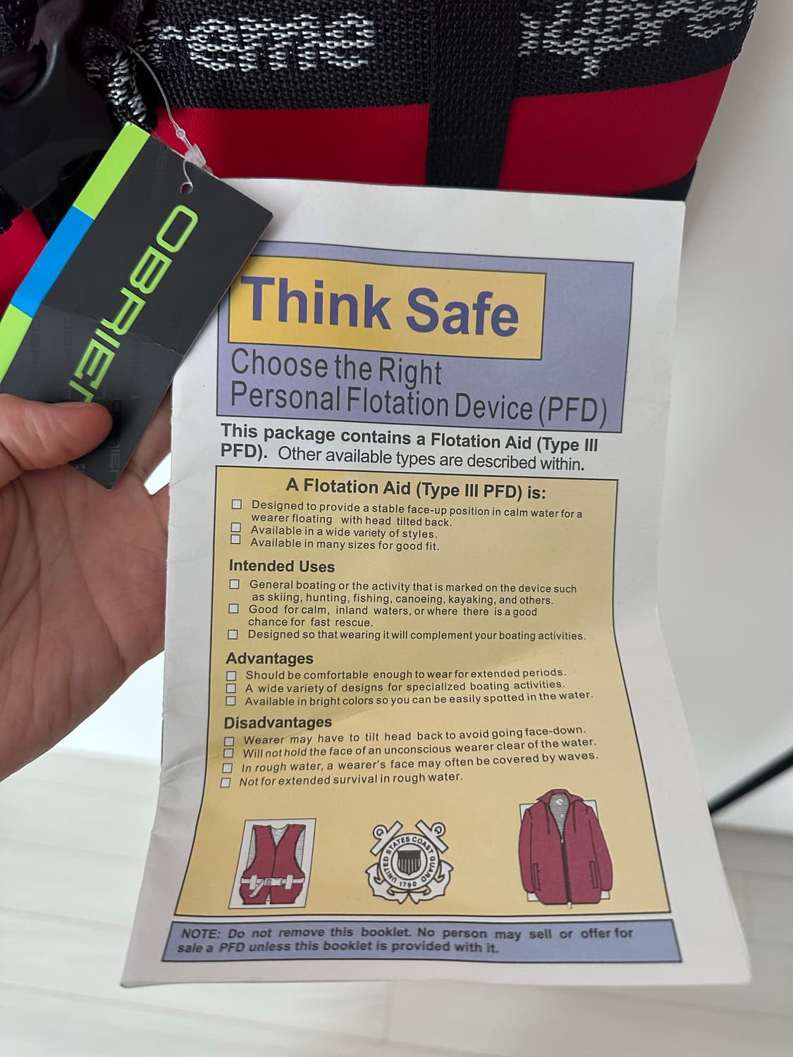 슈프림x오브라이언 구명조끼  상품이미지2