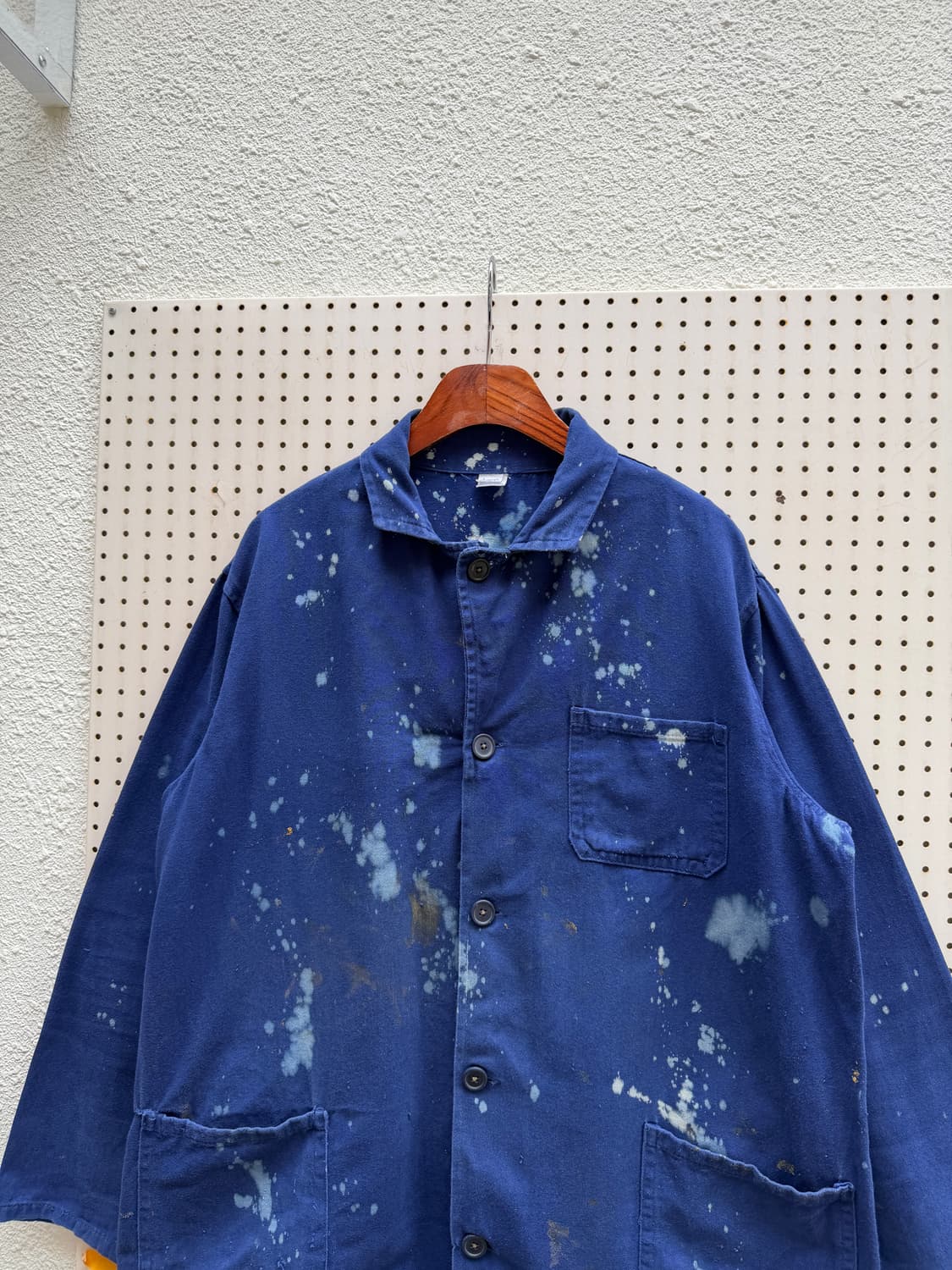 1980s DISTRESSED BLEACH FRENCH 프렌치워크자켓 상품이미지5