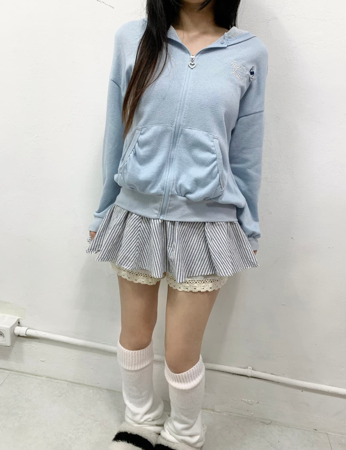 [COCO ANGEL] 구름맛 ☁ 코코엔젤 리본 조지후쿠 후드집업 상품이미지2