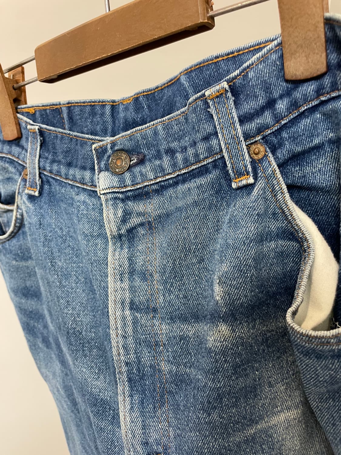 (40) 80s 빈티지 리바이스 517 오렌지탭 부츠컷 데님팬츠 상품이미지8