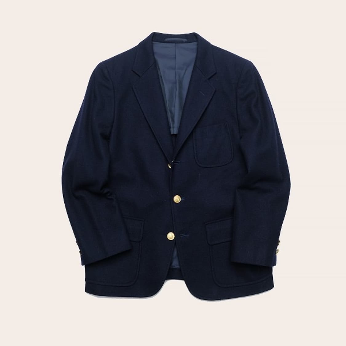 gold button 3roll2 navy blazer 상품이미지1