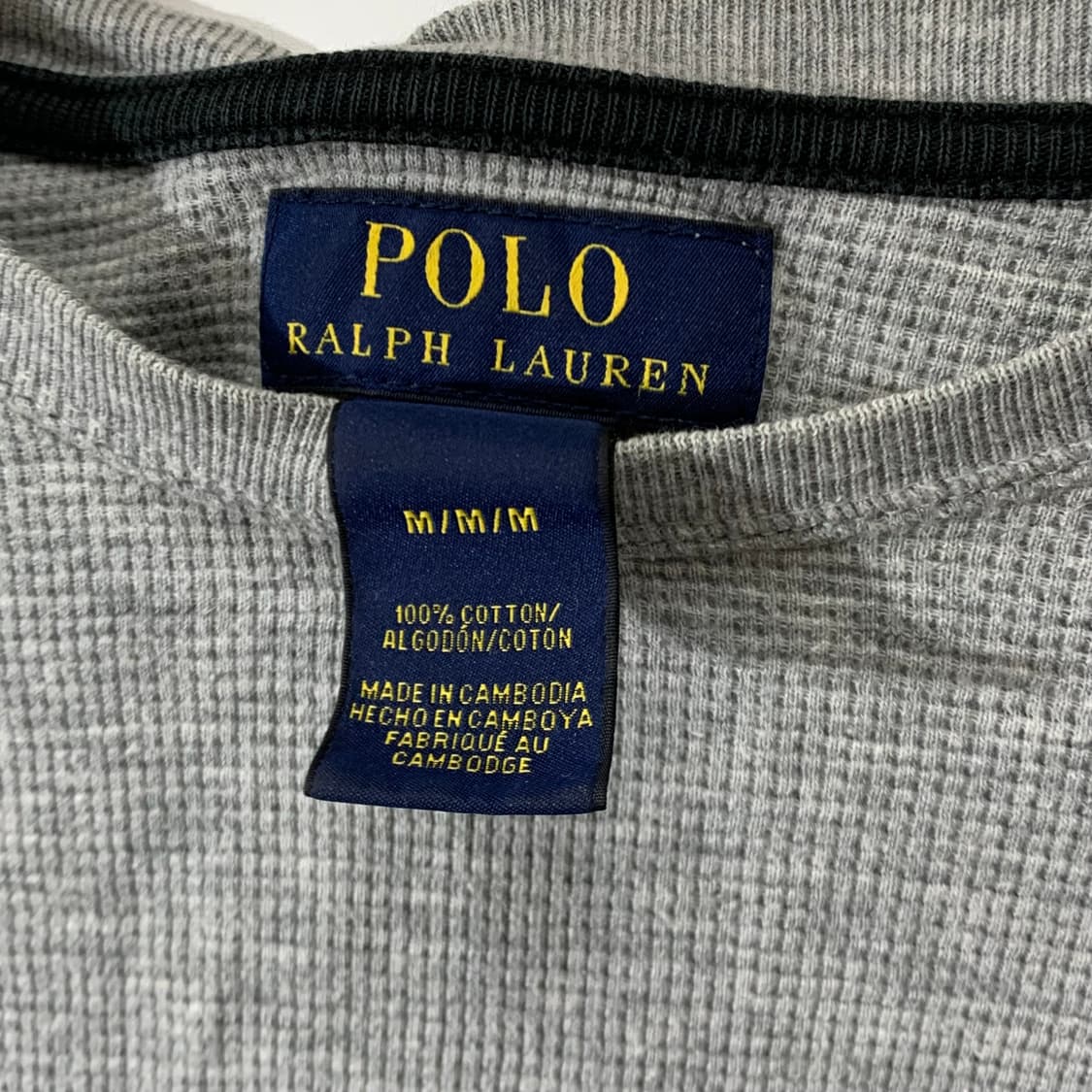 폴로 와플 롱슬리브 상품이미지3