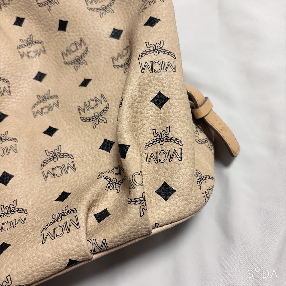 MCM 로고 숄더백 베이지 상품이미지4