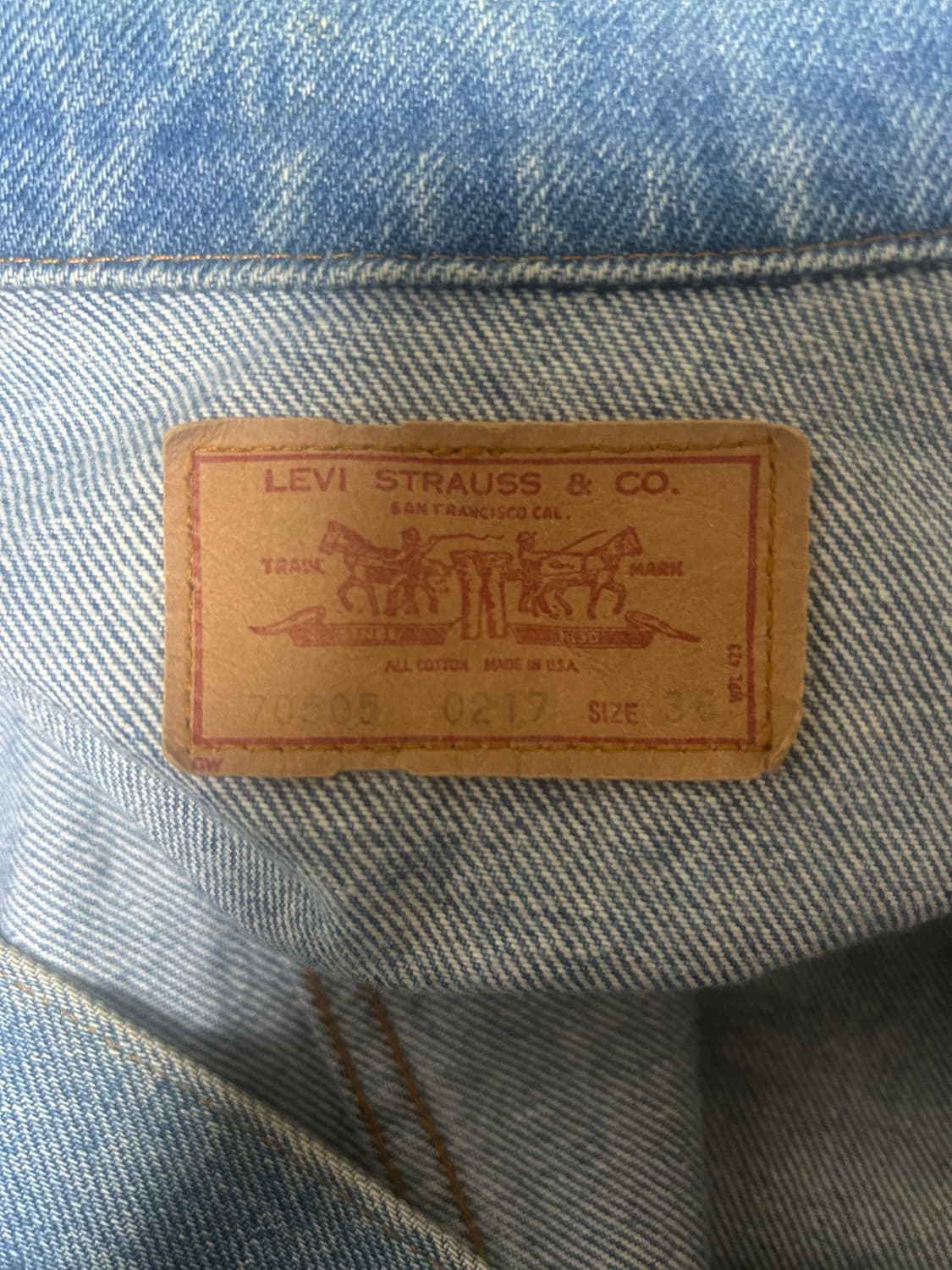 90‘s 리바이스 3세대 데님자켓 상품이미지2