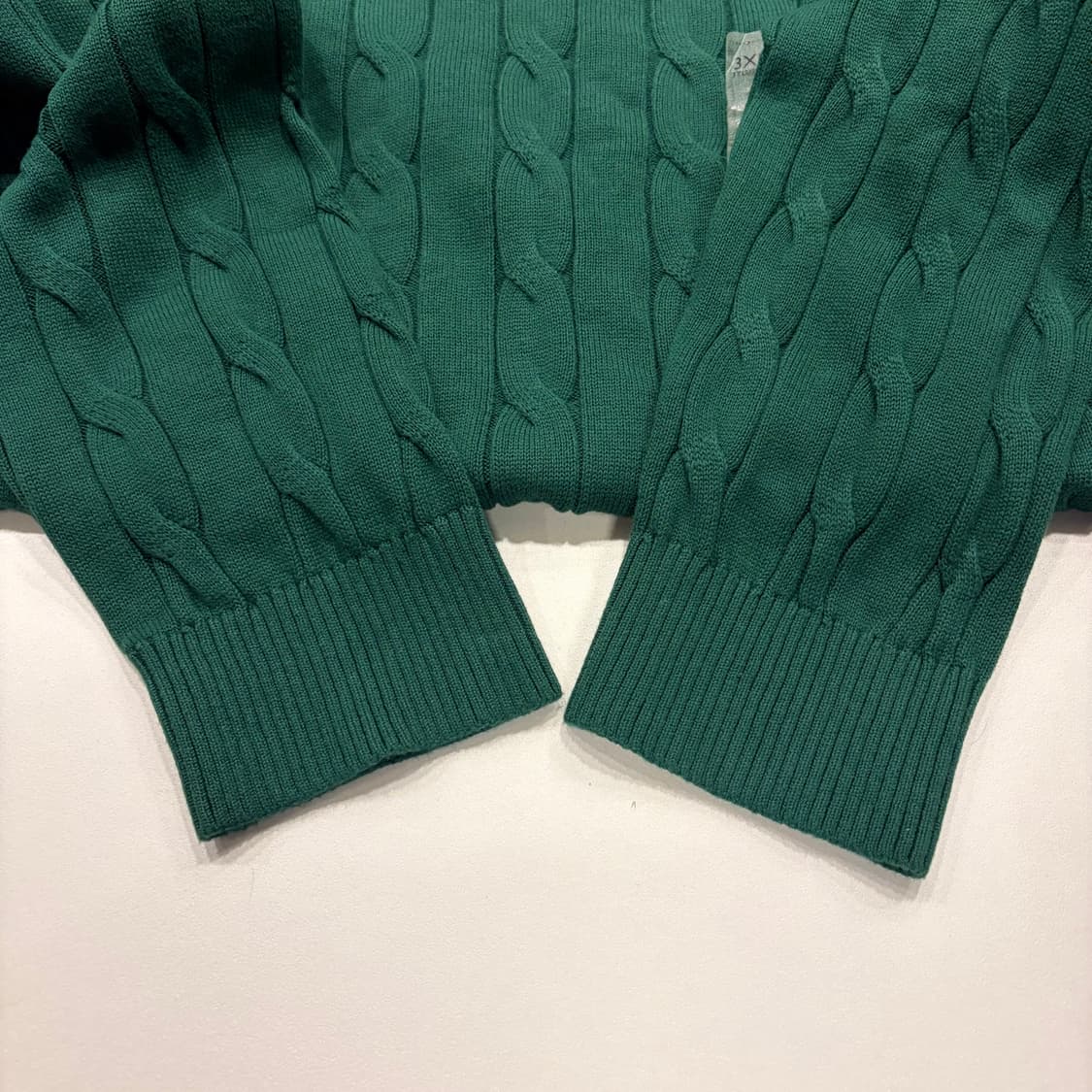 [3XL] 타미힐피거 케이블 니트 그린 C1 상품이미지5