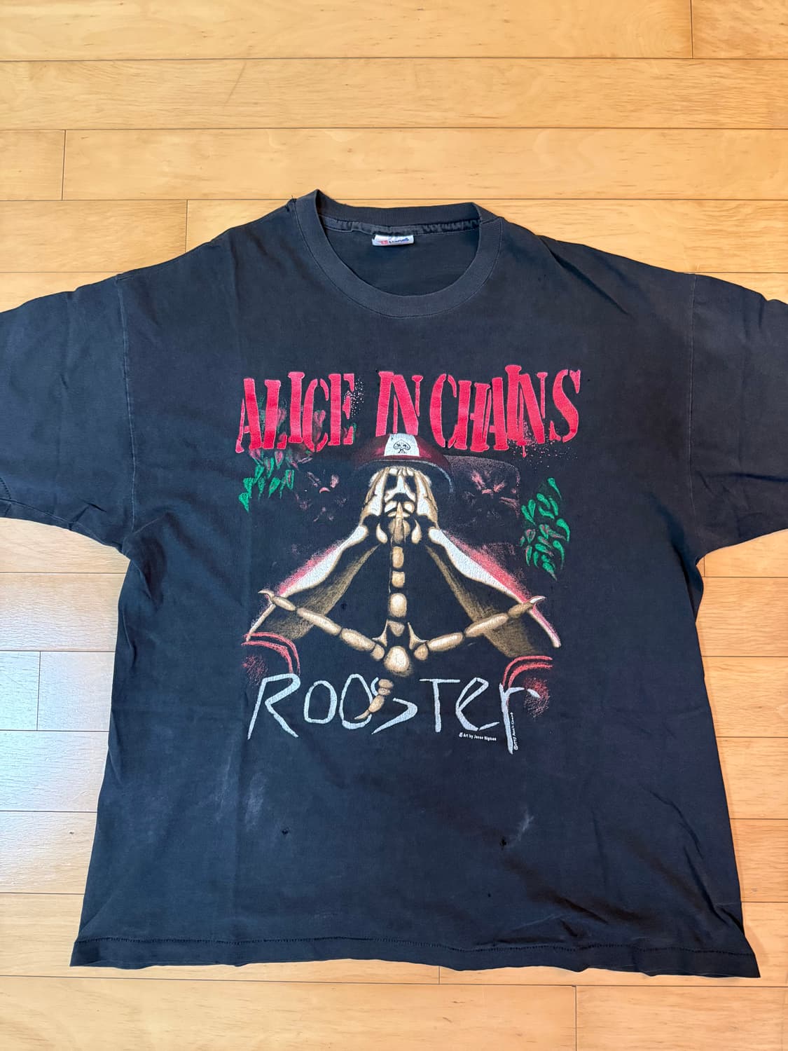 1993 앨리스 인 체인스 Rooster 티셔츠 XL 상품이미지1