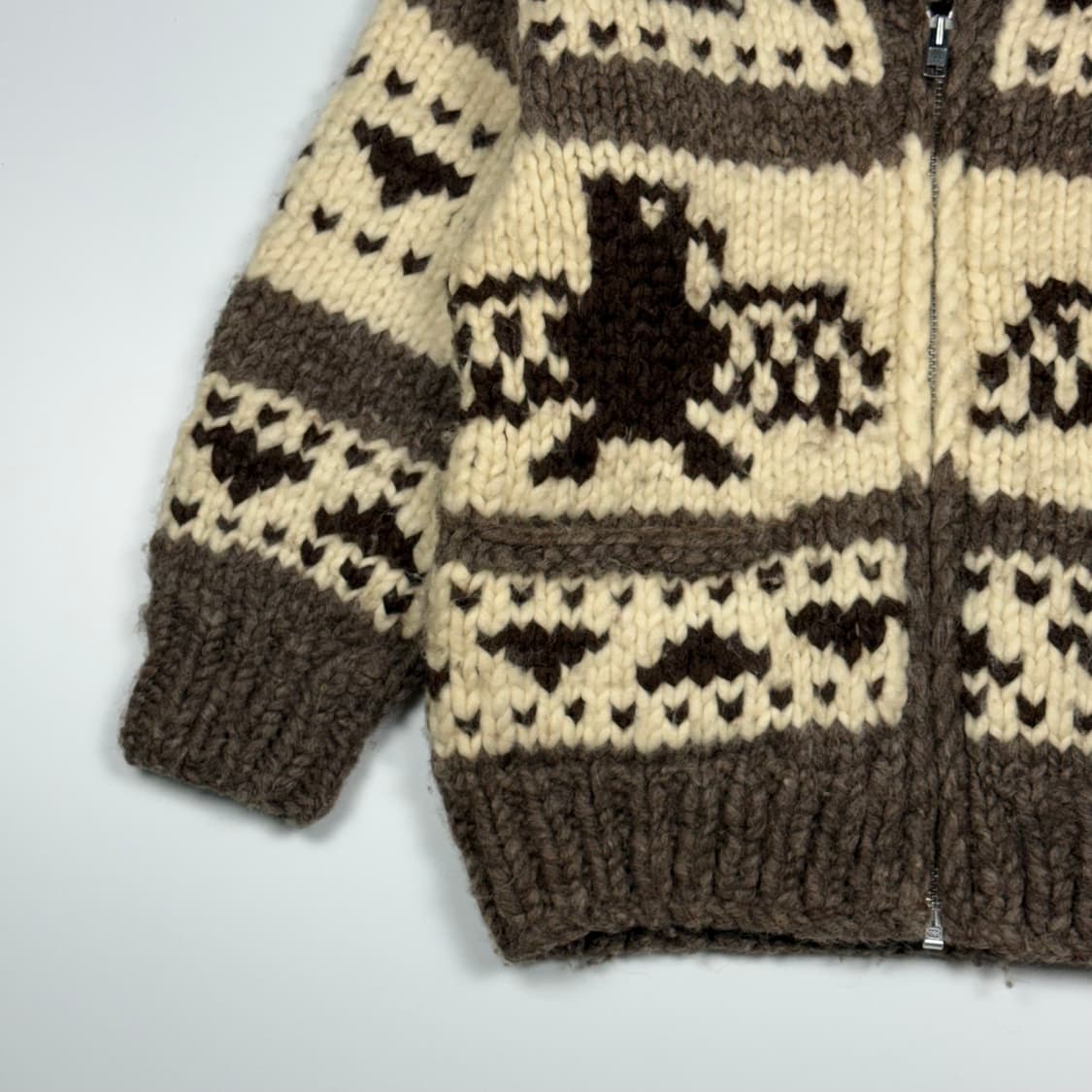 (103) 빈티지 캐나다 썬더버드 헤비울 코위찬 가디건 상품이미지4