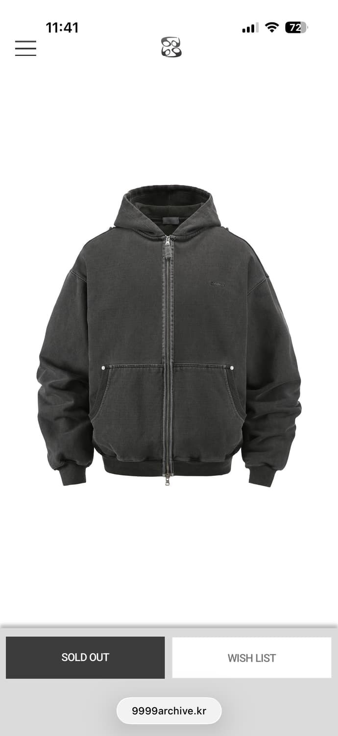 9999 아카이브 10000-1 라인 후드 팔아요 상품이미지1