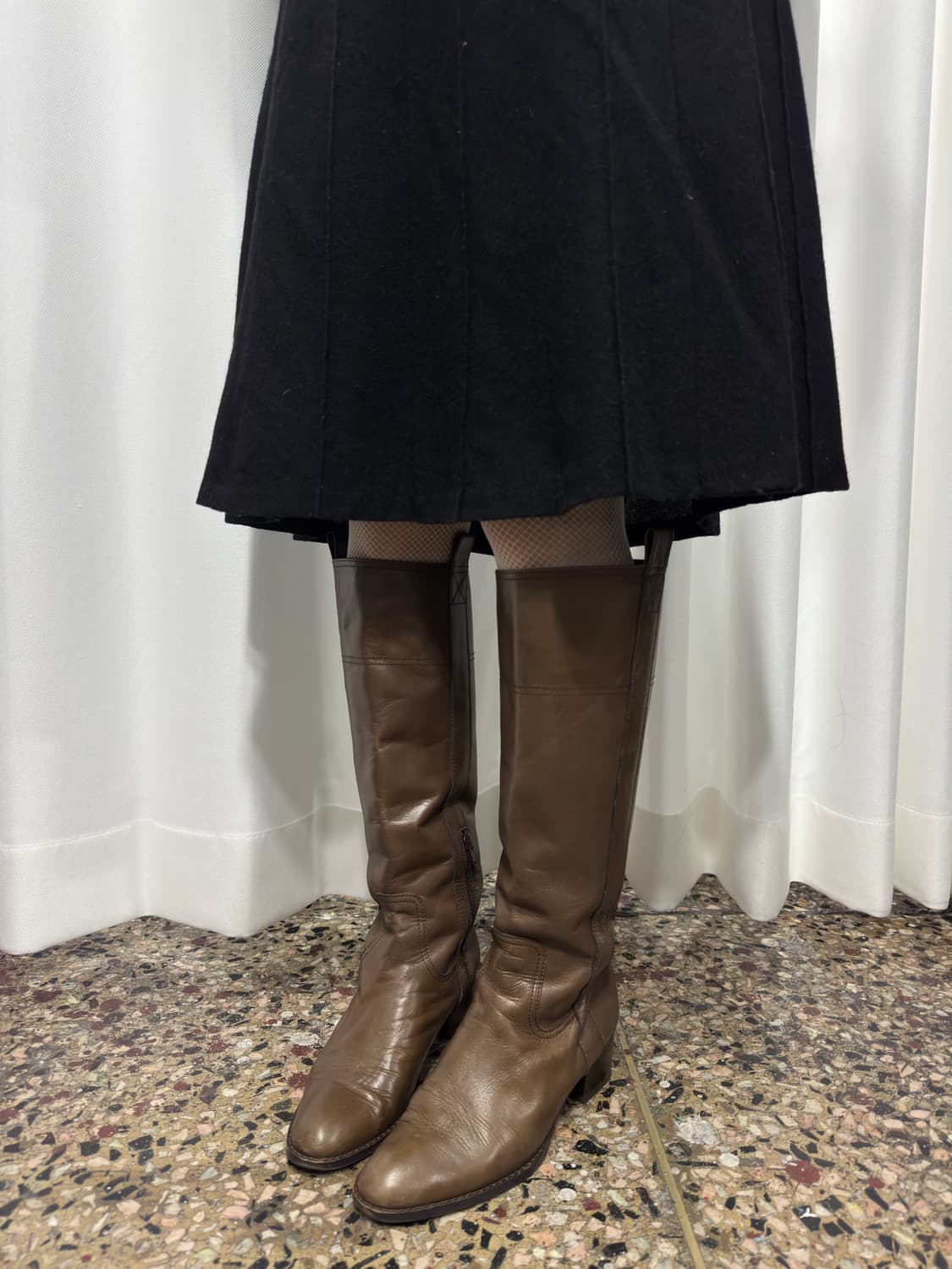 ana brown leather boots 상품이미지3