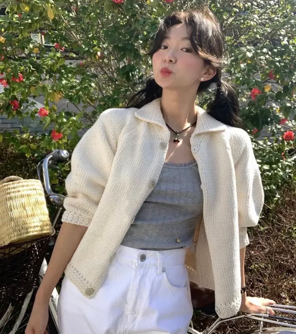 낫띵리튼 루니트 가디건 (새상품) 피버 착용 상품이미지1