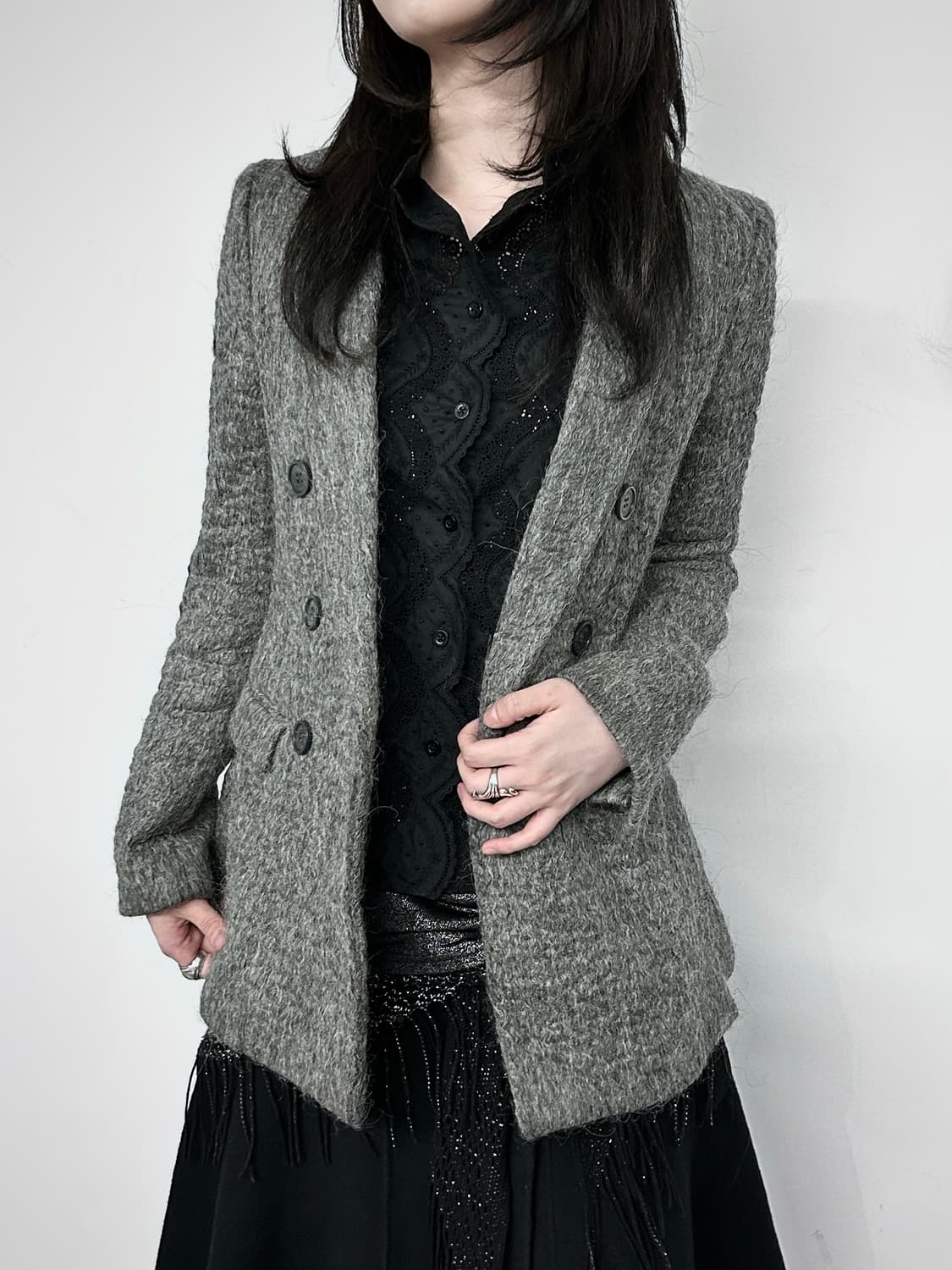 Neil Barrett Angora/Wool Double Breasted 상품이미지1