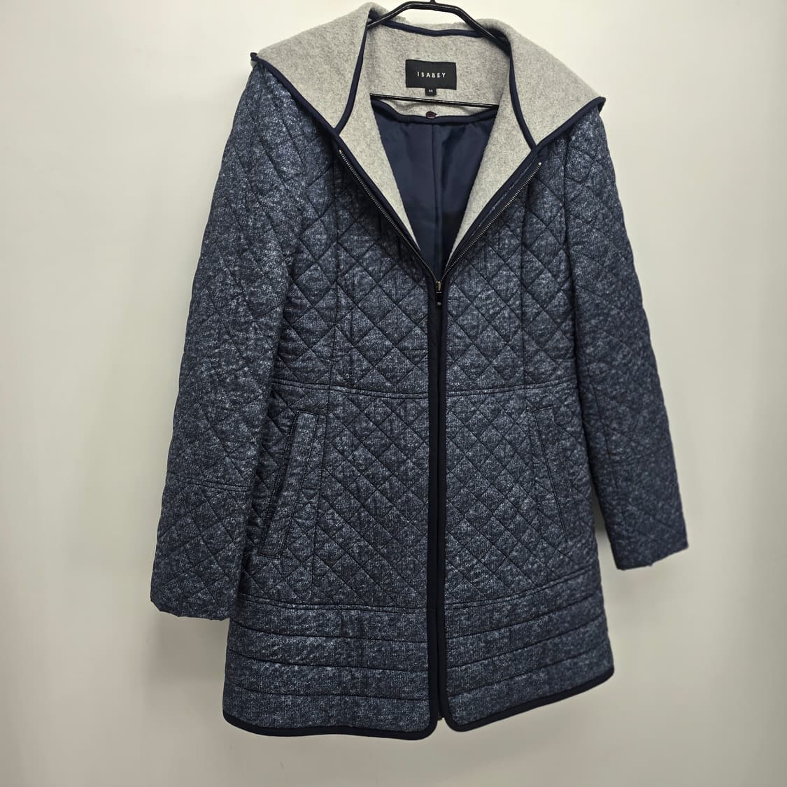 프렌치 퀼팅 롱 코트 상품이미지2