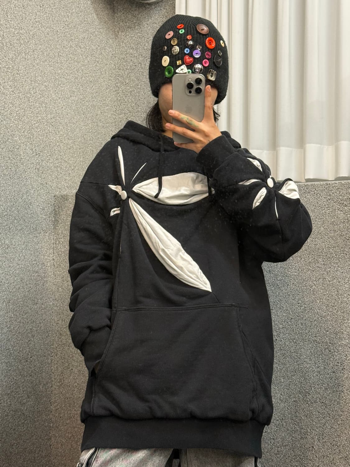 Kusikohc Black hoodie 상품이미지1