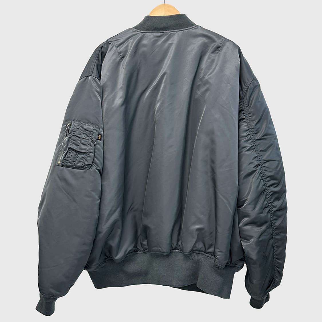 알파인더스트리 MA-1 플라이트 자켓 항공 점퍼 그레이 5XL 상품이미지5