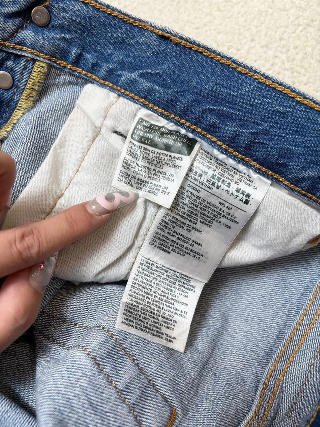 리바이스 00s 501 스트레이트 데님 팬츠 PN6610 상품이미지7