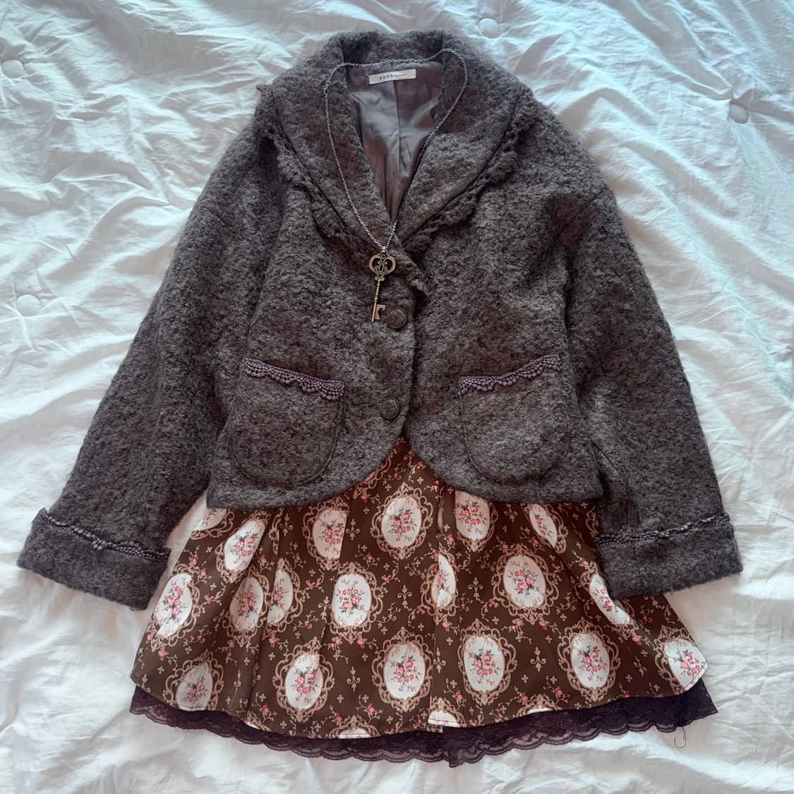 액시즈팜 레이스 자켓 일본빈티지 y2k 앤틱 히메카지 라떼갸루 대장템 상품이미지1