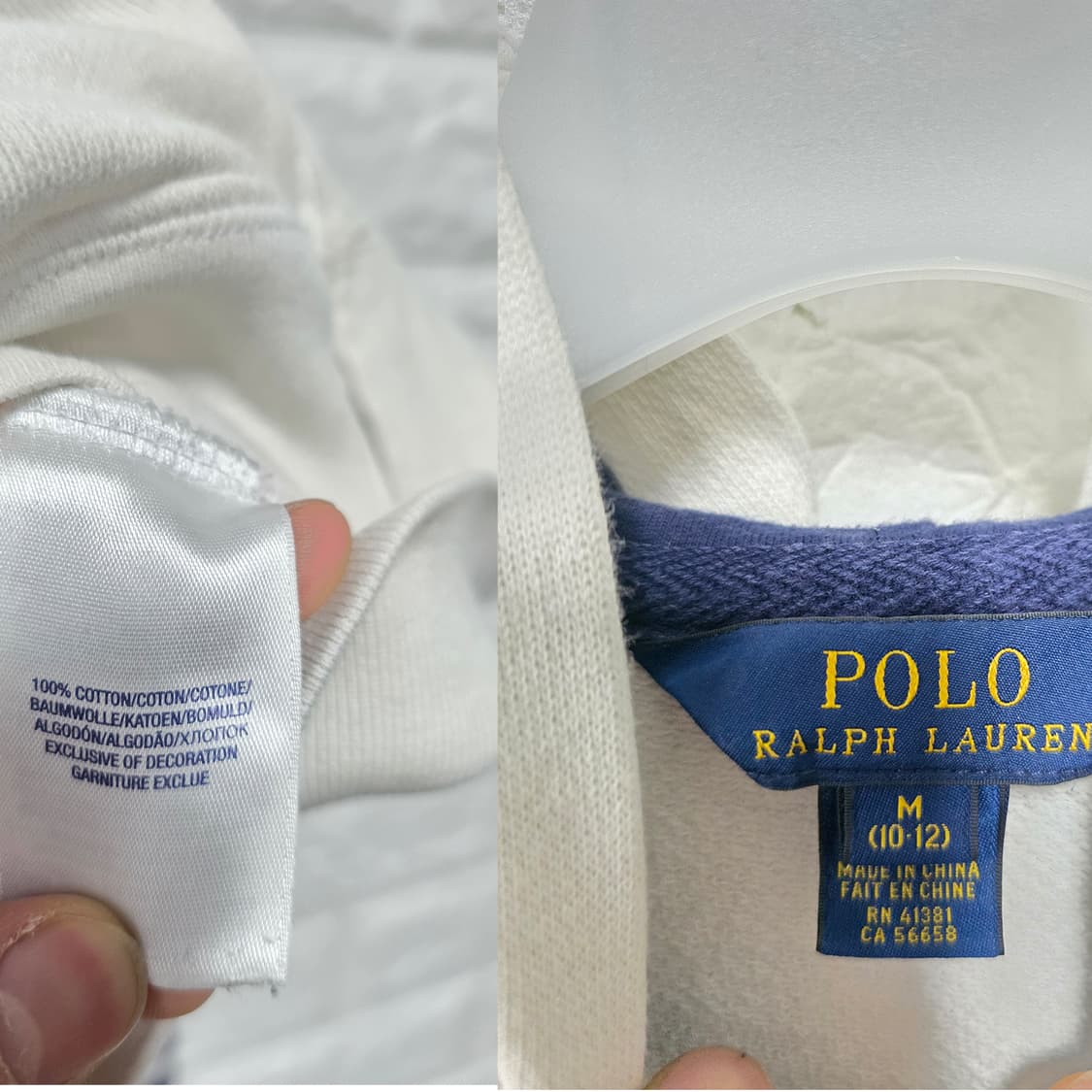 택포// 폴로 랄프로렌 키즈 컬러블록 후드집업 12Y 상품이미지2