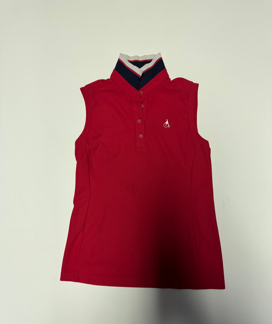 여성 빈폴 기능성 민소매 나시 티셔츠 레드 90 상품이미지1