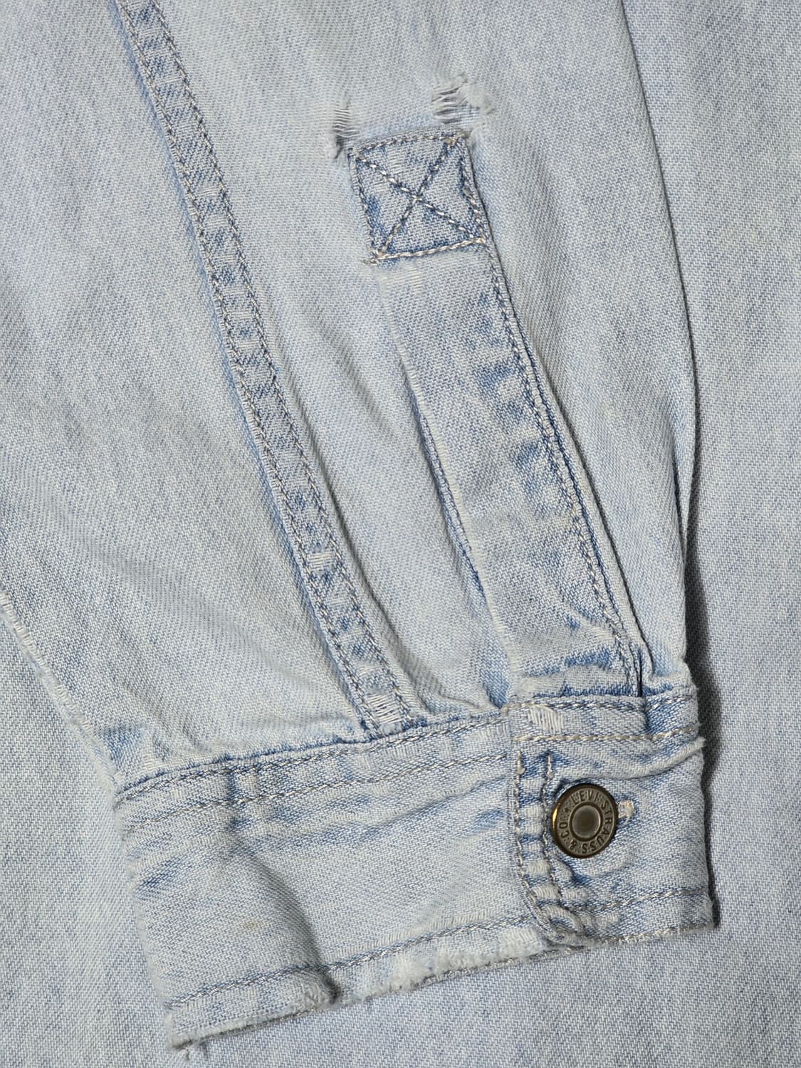 90's Levi's 데님 오버핏 셔츠 M 상품이미지5