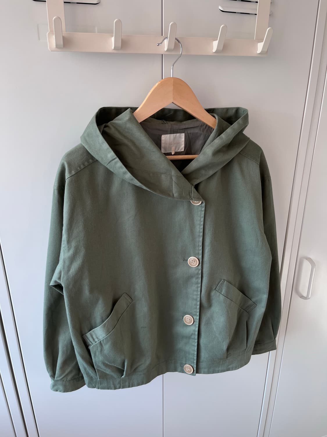 ehka sopo 모리걸 버튼 후드 야상 자켓  상품이미지8