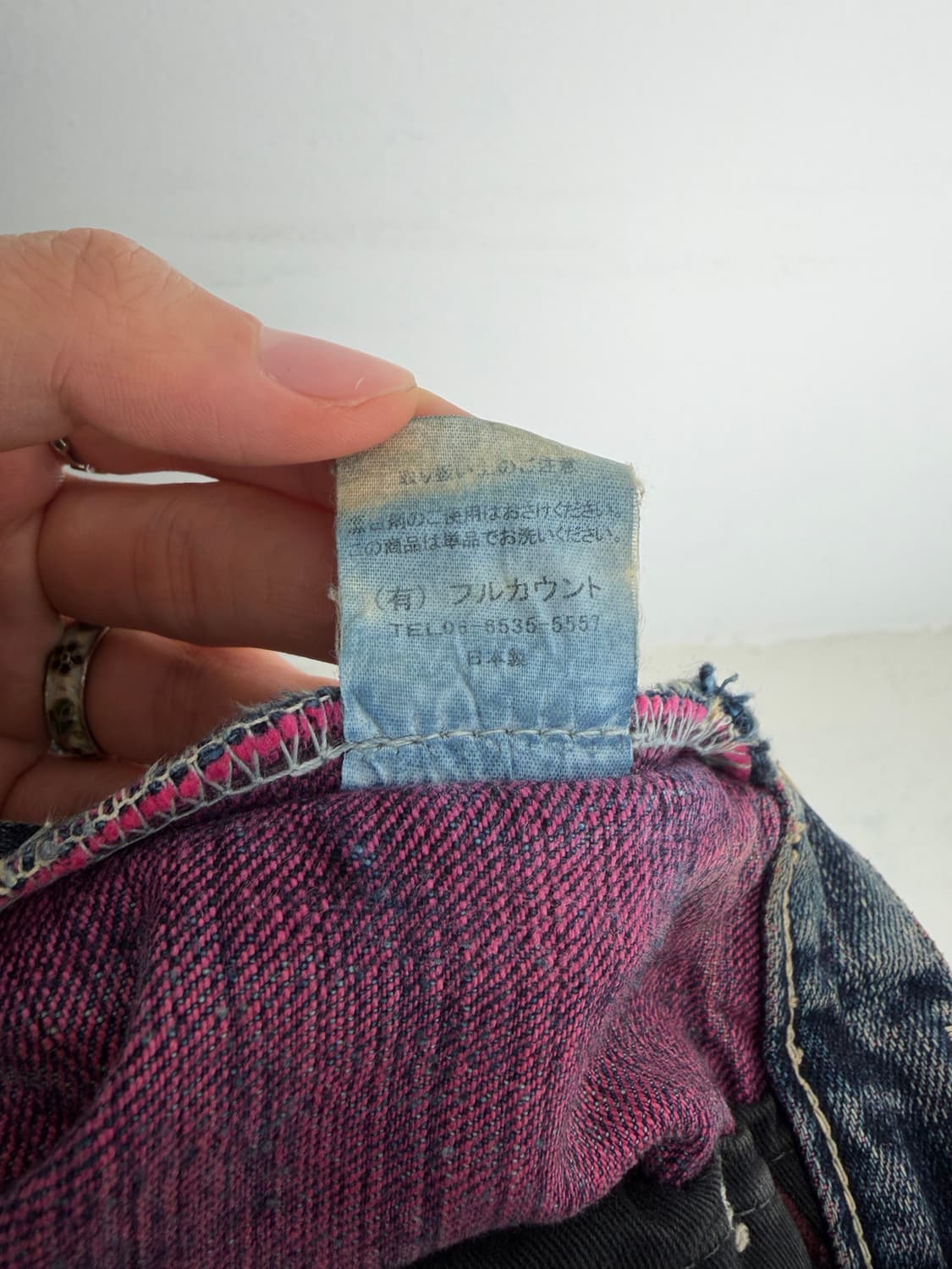 풀카운트 핑크 스티치 데님팬츠 상품이미지7